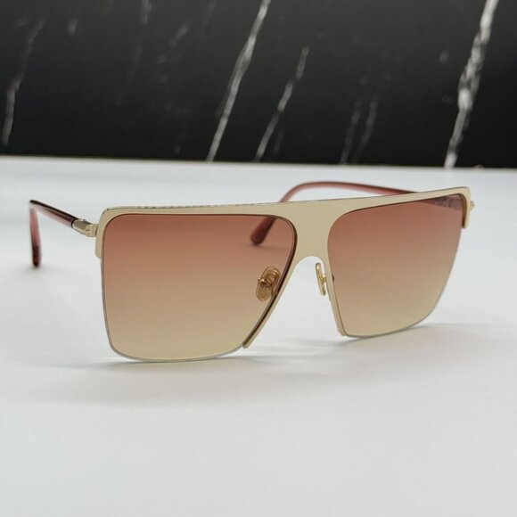 NEW TOM FORD SOFI TF840 28T SUNGLASSES WOMEN ROSE GOLD SQUARE EYEWEAR FT0840/S - Picture 6 of 13